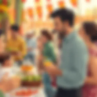 Participants enjoying festival events