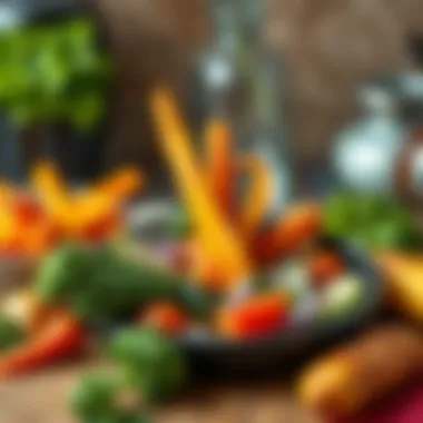 Nutritional benefits of air-fried vegetables illustrated