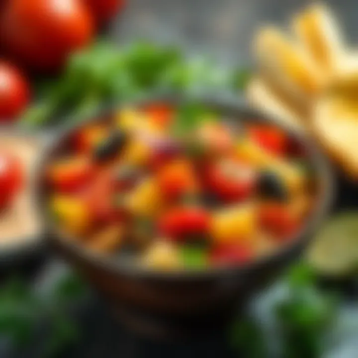 Colorful vegetable medley served in a bowl