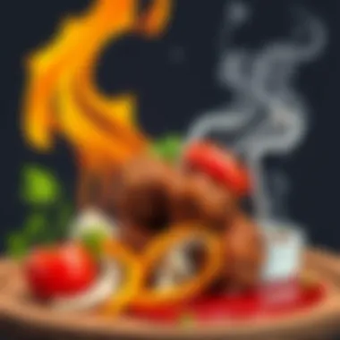 Chef Arda showcasing his modern twist on Kadinbudu Kofte