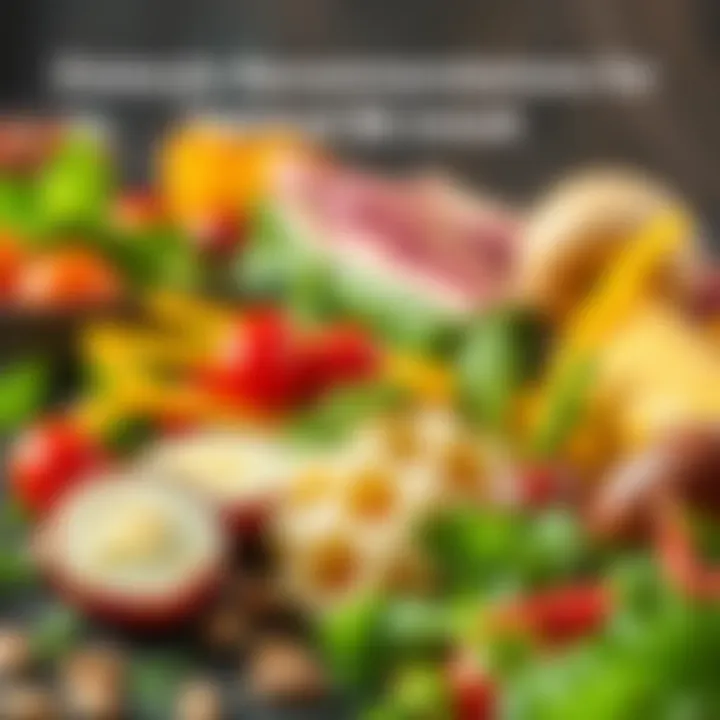 Visual representation of dietary recommendations for B6 intake