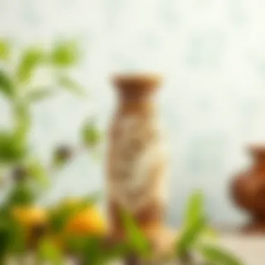 Elegant bamboo vase showcasing intricate design