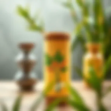 Sustainable aspects of bamboo vases highlighted