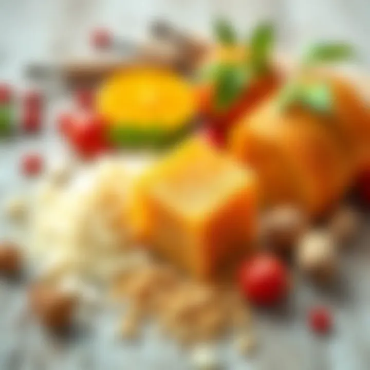 Ingredients for making semolina halva