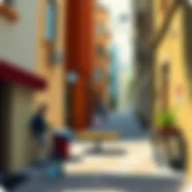 An abstract representation of light and shadow in urban photography