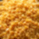 Close-up of bulgur grains showcasing texture and quality