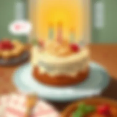 Classic birthday cake featuring emotional and heartfelt messages