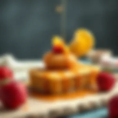 A decorative presentation of kadayif with syrup drizzle