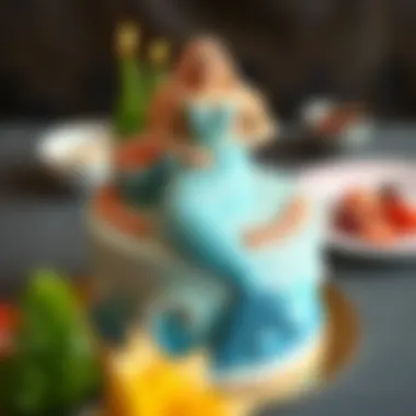 Creative cake design featuring a stunning mermaid motif