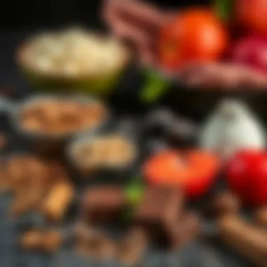 Ingredients laid out for creating homemade Divan draje chocolate