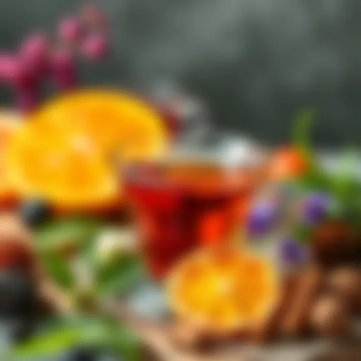 Delicious herbal tea selection