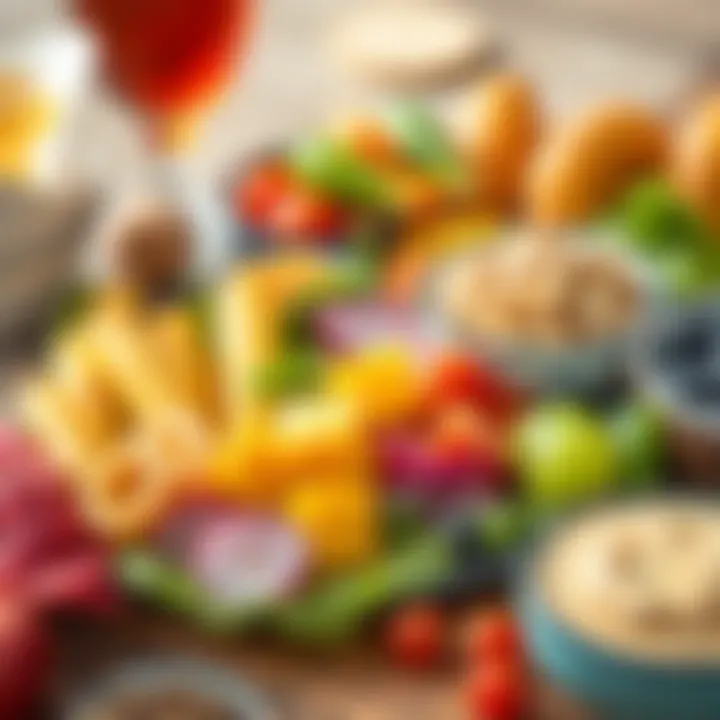 Nutritious snack platter