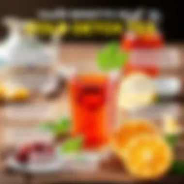 Infographic showing benefits of detox tea on health