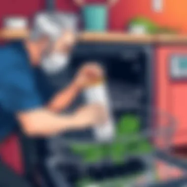 Checking the dishwasher filter