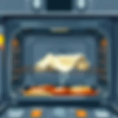 Cleaning an oven interior