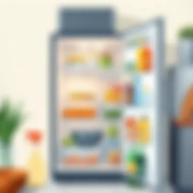 Performing maintenance on a refrigerator