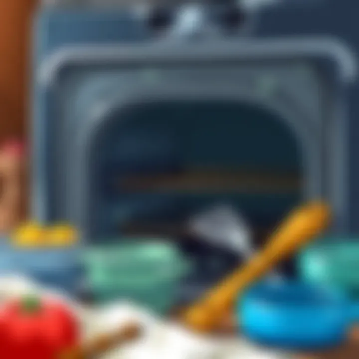 Maintenance of a ceramic oven with care tools