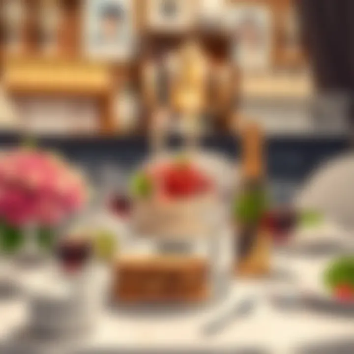Elegant table settings with personalized touches for a birthday