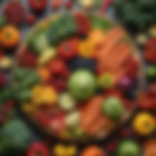 A vibrant assortment of fresh vegetables and fruits highlighting a balanced diet.