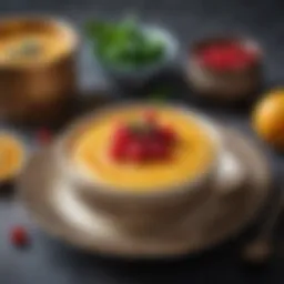 Traditional Turkish semolina dessert served in a decorative bowl