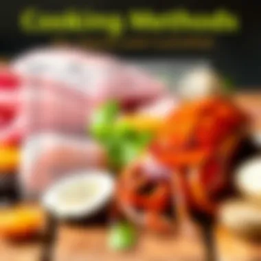 A table highlighting various cooking methods for squid and cuttlefish.