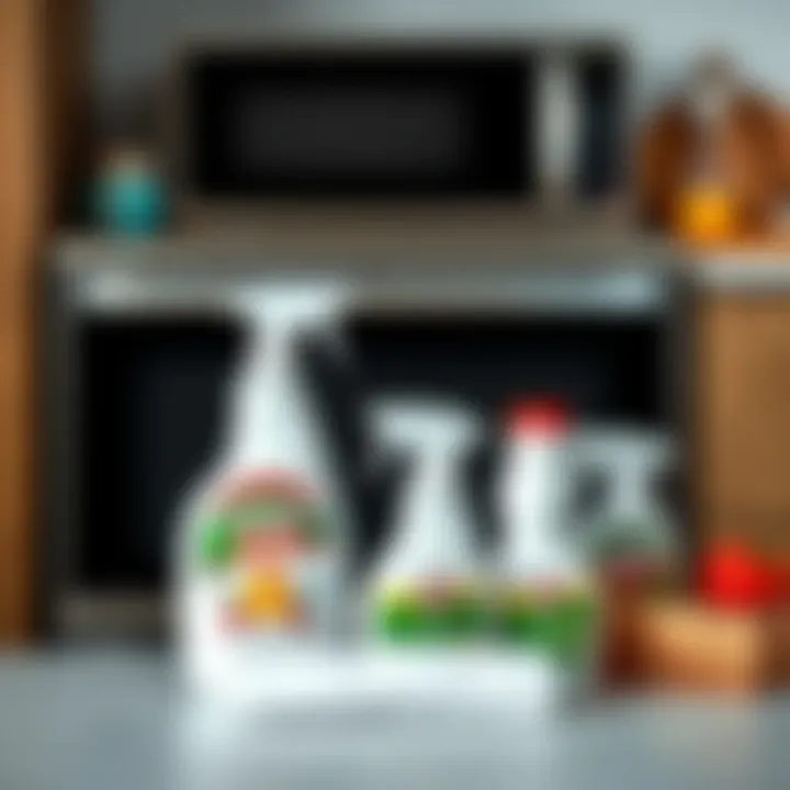 Recommended cleaning supplies for kitchen appliances