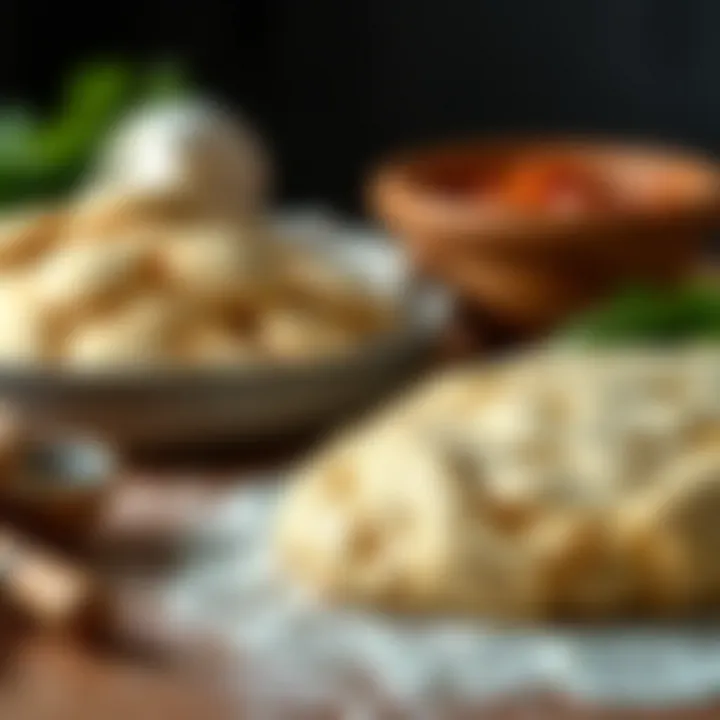 Homemade dough prepared for Karadeniz pide