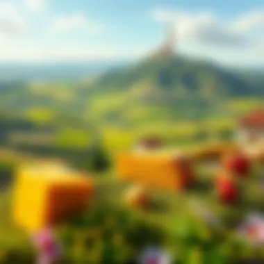 The lush landscapes of Malatya region where cheese is produced