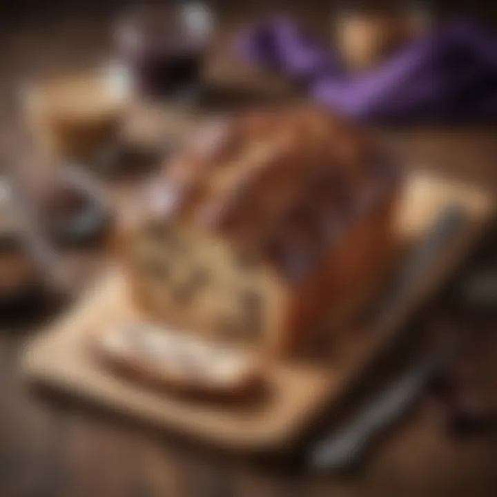 Gourmet presentation of Milka chocolate bread dish