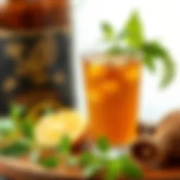 Natural herbal drink for digestive health