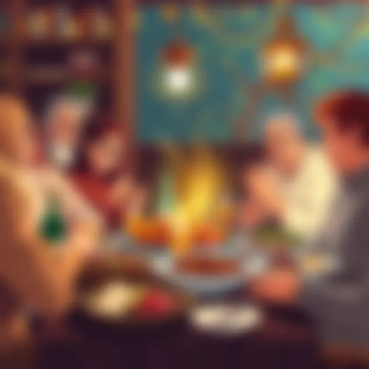 A family gathering to celebrate the joy of Ramazan Bayramı