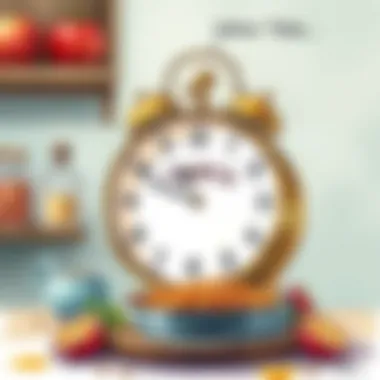 A clock showing the time for sahur.