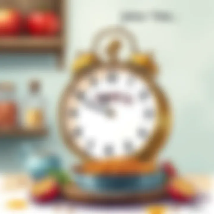 A clock showing the time for sahur.