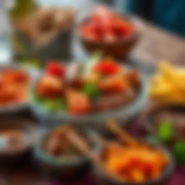 An inviting bowl of traditional sahur dishes.