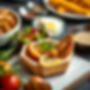 An aesthetically arranged dish featuring Salkım Çiçeği as a key ingredient, highlighting its culinary versatility.