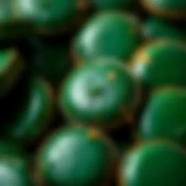 A close-up of spirulina tablets highlighting their texture and form