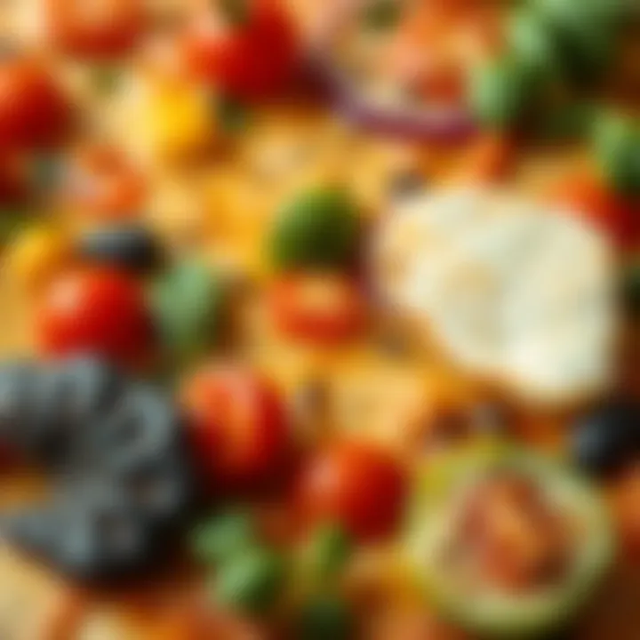 Close-up of the ingredients used in Superos pizza