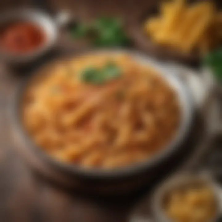 A traditional Italian pasta dish featuring Veronelli macaroni with rich sauce.