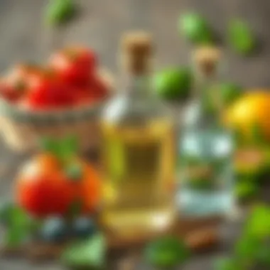 Antiseptic properties of vinegar depicted clearly