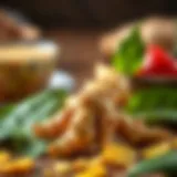 Fresh ginger root with vibrant color